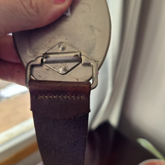 Abercrombie & Fitch Rare Y2K Blue Rhinestone Western Statement Belt 42 inches - Picture 4 of 6